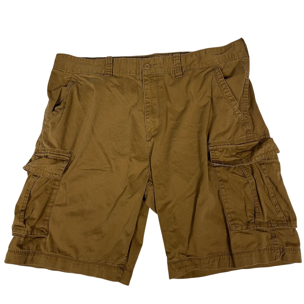 The Foundry Supply Co Cargo Shorts Mens 41x10 Brown Utility Big Tall Casual